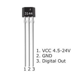A3144 sensor efecto Hall